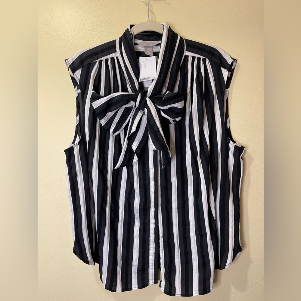 H&M Sleeveless viscose top, XL, NWT